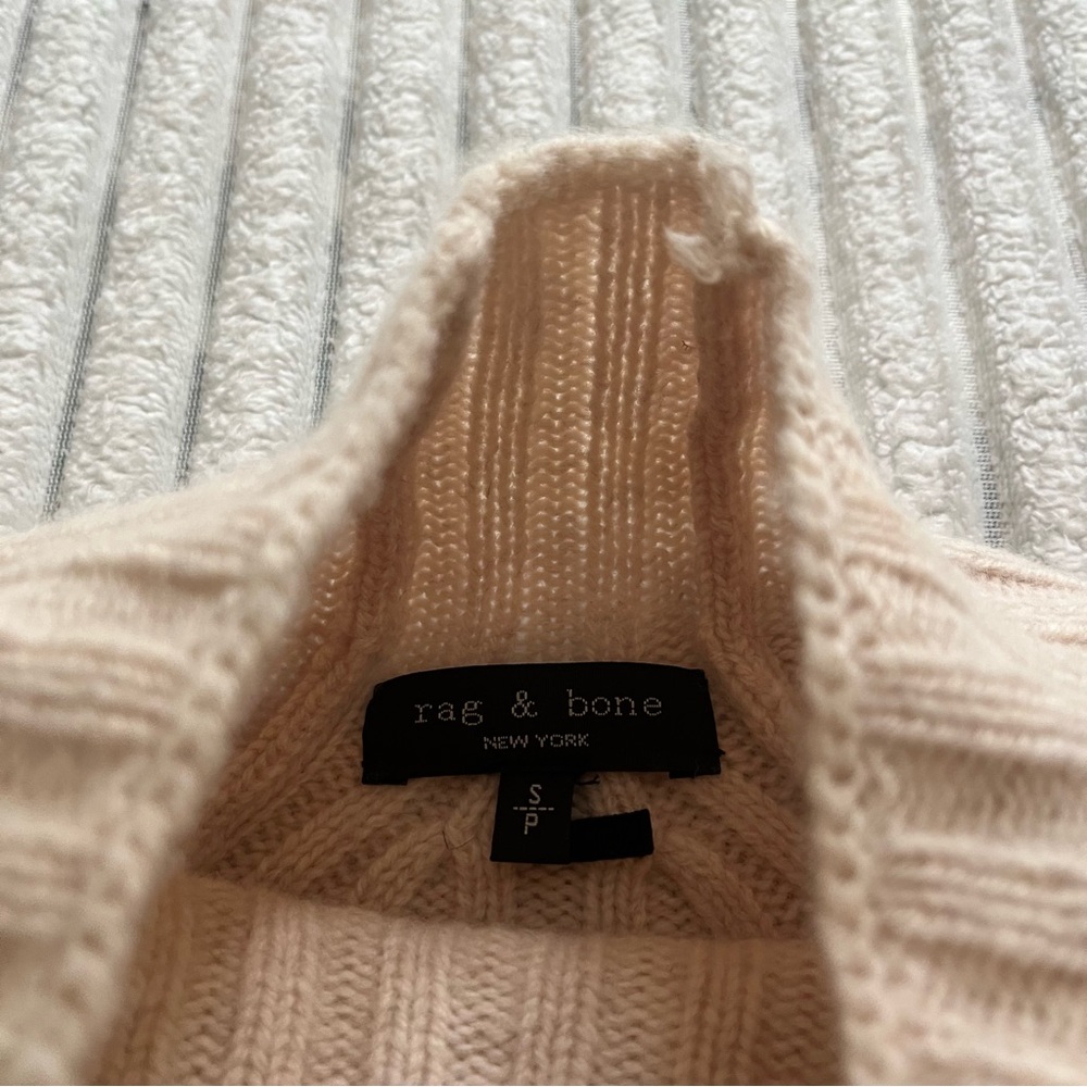 Rag & Bone Wool Oakes Cream Sweater - Picture 5 of 9